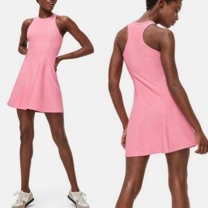 Outdoor Voices Athena Dress Racerback Salmon Bright Pink Orange Athletic Large